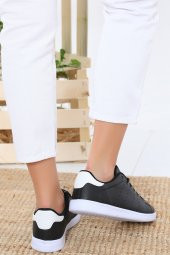 Albishoes Stanley Unisex Sneaker Siyah-Beyaz - 4