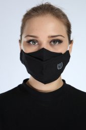 Pianoluce Yıkanabilir 3 Katlı Pamuklu Maske Siyah P10002 - 1