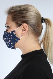 Pianoluce Yıkanabilir 3 Katlı Pamuklu Maske Desenli P10002 - 3