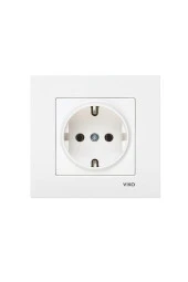 Viko Karre Sıva Altı Beyaz Topraklı Priz (12 Adet) thumbnail 1