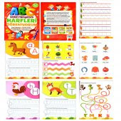 HARFLERİ ÖĞRENİYORUM SESLERİ TANIYORUM OKUL ÖNCESİ EĞİTİM KİTAP - 4