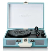 Lenco Classic Phono TT-110 Mavi Hoparlörlü Bluetoothlu Pikap Plak Çalar - 2