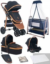Baby Home 935 Travel Sistem Bebek Arabası 505 Maya Anne Yanı Sepet Beşik Yenidoğan 7in1 Set - 1