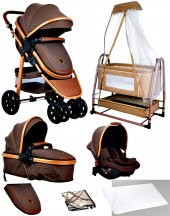 Baby Home 935 Travel Sistem Bebek Arabası 505 Maya Anne Yanı Sepet Beşik Yenidoğan 7in1 Set - 2