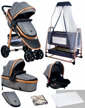 Baby Home 935 Travel Sistem Bebek Arabası 505 Maya Anne Yanı Sepet Beşik Yenidoğan 7in1 Set - 3
