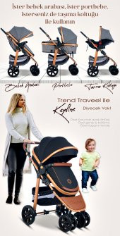 Baby Home 935 Travel Sistem Bebek Arabası 505 Maya Anne Yanı Sepet Beşik Yenidoğan 7in1 Set - 12