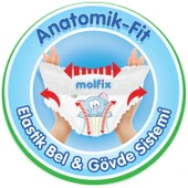 Molfix Külot Bebek Bezi Beden:7 (19+KG) XX Large 216 Adet Ekstra Dev Avantaj Pk thumbnail 3
