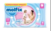 Molfix Külot Bebek Bezi Beden:7 (19+KG) XX Large 216 Adet Ekstra Dev Avantaj Pk thumbnail 7