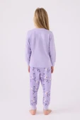 Roly Poly Princess Kız Çocuk Lila Uzun Kol Pijama Takım - 5