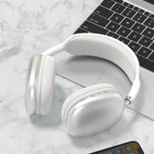 Technow P9 Air Max Kablosuz Bluetooth Wireless 5.0 Müzik Spor Kulaklık Beyaz - 1
