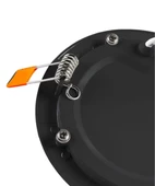 9W Siyah Sıva Altı Yuvarlak Led Panel 3200K Sarı Işık 2 Adet - 2