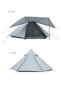 Wildland Ön Tenteli 2 Kapılı Mini Tipi 4 Kişilik Çadır Kamp Çadırı - 1