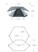 Wildland Ön Tenteli 2 Kapılı Mini Tipi 4 Kişilik Çadır Kamp Çadırı - 7