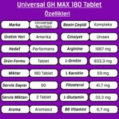 Universal Classic Series Gh Max Superior Gh Optimization 180 Tablet 90 Servis Arginine Ornithine thumbnail 4
