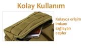 Protector Plus Çok Gözlü Postacı Çanta (Haki) - 4