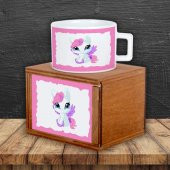 Papçik Unicorn Puf Yastık Unicorn Doğal Ahşap Kutulu Kupa Unicorn Defter Hediye Seti - 2