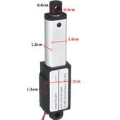 Alüminyum 40N 30mm/s 30mm Açılır Uzunluk 12V Dc Mini Lineer Motor thumbnail 3