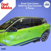 Opel Mokka Krom Cam Çıtası 6 Parça 2020 ve Üzeri Paslanmaz Çelik - 4