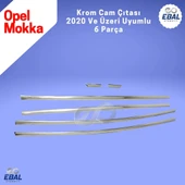 Opel Mokka Krom Cam Çıtası 6 Parça 2020 ve Üzeri Paslanmaz Çelik - 5