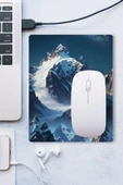SonicTouch Yükselen Zafer Ay Yıldızlı Dağ Zirvesi Temalı Kaymaz Gaming Oyuncu Dikişsiz Mouse Pad 17x21cm - 3