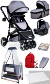 Baby Home 945 Travel Sistem Bebek Arabası Ve 505 Bebek Sepeti Anne Yanı Beşik - 2