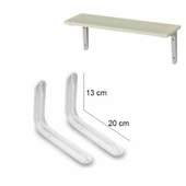 Piev Raf Altı L Ayak Demiri 2 Adet 13 x 20 cm - 1