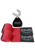 DragonDo Boks Bandajı Elastik Bandaj (çift) Ve Dişlik 2'li Set - 1