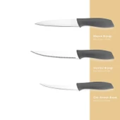 Schafer Quick Chef Bıçak Seti 10 Parça-Gri - 2