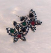 Hdmarketim Vintage Kelebek Hürrem Sultan Otantik Sallantılı Küpe - 3