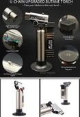 Metal Kasa Torch Pürmüz Çakmak 1300 Derece Isı Tabancası  Aşcı Pürmüzü Tıbbi Diş Pürmüzü  BS-261 - 2