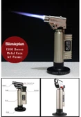Metal Kasa Torch Pürmüz Çakmak 1300 Derece Isı Tabancası  Aşcı Pürmüzü Tıbbi Diş Pürmüzü  BS-261 - 1