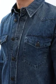Erkek Regular Fit Jean Gömlek - 7