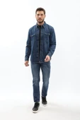 Erkek Regular Fit Jean Gömlek - 2