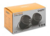 Snopy SN-03A 2.0 Siyah 2Wx2 USB Mini Multimedia Speaker - 1
