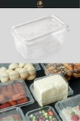 Plastik Sızdırmaz Saklama Kabı Kapaklı Kap 750 Gr Cc  10 Adet - 1