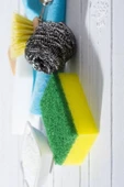Ev Temzilik Seti (Mikrofiber Bez - Cam Bezi - Bulaşık Teli - Bulaşık Süngeri - Temizlik Süngeri) - 1