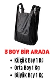 Siyah Kulplu Poşet ( 3 Boy Bir Arada) - 2