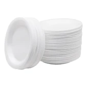 Köpük Tabak Yuvarlak Küçük Boy 50 Adet Çap:17cm - 3