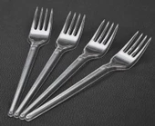 Eko Plastik Şeffaf Çatal 100'Lü - 1