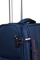 U.S. Polo Assn. Valiz Orta Boy Lacivert Kumaş Valiz thumbnail 2