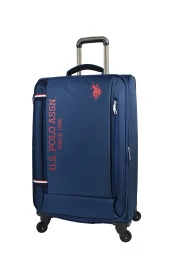U.S. Polo Assn. Valiz Orta Boy Lacivert Kumaş Valiz thumbnail 3