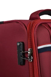 U.S. Polo Assn. Valiz Orta Boy Bordo Kumaş Valiz thumbnail 2