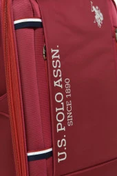 U.S. Polo Assn. Valiz Orta Boy Bordo Kumaş Valiz thumbnail 3