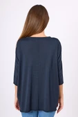 Peraluna Helion Bol Kesim Kadin Triko Kazak - Lacivert thumbnail 8