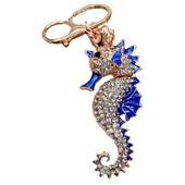 Mavi Kristal Taşlı Denizatı Anahtarlık thumbnail 1