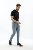 Erkek Likralı Slim Jean Pantolon - 2