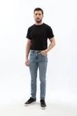 Erkek Likralı Slim Jean Pantolon - 3