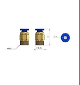 PC4-M10 Teflon Boru Tutucu Pnömatik Konnektör Rakor, 3D Yazıcı Filament - 2