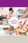MivelaCure Pedikür Ayak Banyosu Galoşu Tek Kullanımlık Şeffaf Spa Masaj Küvet Poşeti 80x82cm 100 Ad. - 2