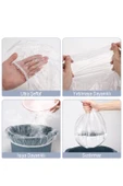 MivelaCure Pedikür Ayak Banyosu Galoşu Tek Kullanımlık Şeffaf Spa Masaj Küvet Poşeti 80x82cm 100 Ad. - 4